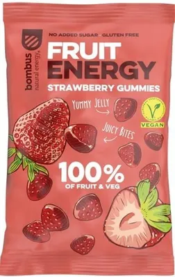 Produktbild von BOMBUS Erdbeer-Snacks 100% Frucht glutenfrei 35 g