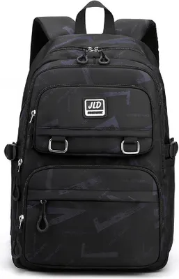 Produktbild von OKWISH Laptop Rucksack für Herren Damen, Großer Schulrucksack für Jungen, Mädchen und Teenager, Anti-Diebstahl Computer Rucksack, Laptop, Handgepäck Rucksack(Schwarz)