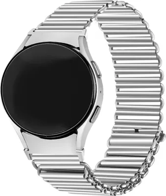 Produktbild von Strap-it Samsung Galaxy Watch 6 Classic 43mm Loop Stahlarmband (Silber)