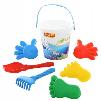 Produktbild von Polesie Sandspielzeug Set mit Eimer und Zubehör ab 12 Monate