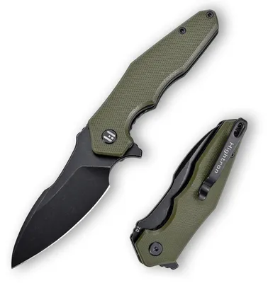 Produktbild von Klappmesser Flipper D2-Klinge G10-Griff Grün 7.24CM EDC Taschenclip