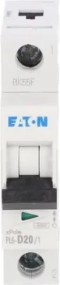 Immagine prodotto di Interruttore di sovracorrente 1P D 20A 6kA AC 286546 Eaton