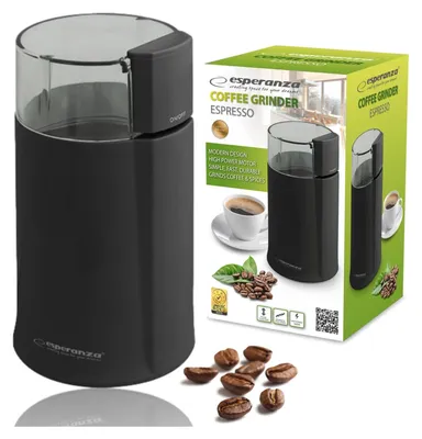 Zdjęcie produktu dla Esperanza Młynek Do Mielenia Kawy Nasion Ziaren Elektryczny Espresso 160W