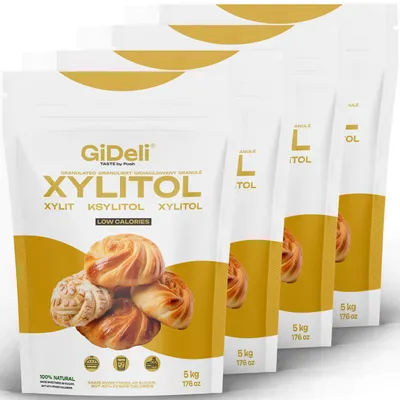 Produktbild von Xylit Birkenzucker 20kg Zuckerersatz Vegan Zahnfreundlich Kalorienarm GiDeli