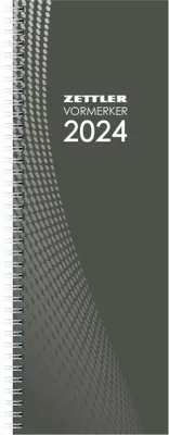 Produktbild von Zettler 602342 Vormerkkalender 718 - 1 Woche / 1 Seite, 10,5 x 29,5 cm, Spiralbindung, farbig sortiert