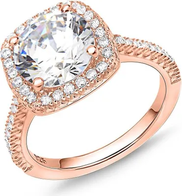 Produktbild von JEWLIX Verlobungsring aus 925er Silber, rosévergoldet Zirkonia
