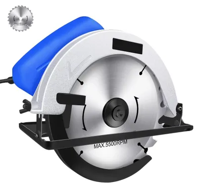 Image de Scie circulaire électrique, moteur puissant, profondeur de coupe réglable, scie circulaire électrique