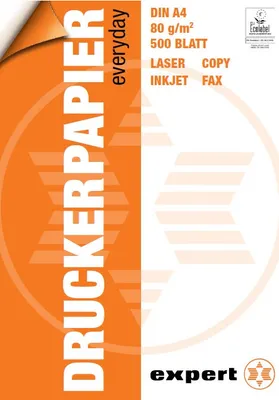 Produktbild von Papyrus Expert Edition, Laser-/Inkjet-Druck, A4 (210x297 mm), 500 Blätter, 80 g/m², Weiß