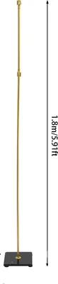 Produktbild von Präsentationsstand, 2-teiliger Satz, höhenverstellbar, Gold