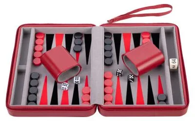 Produktbild von Backgammon im Koffer – Rot