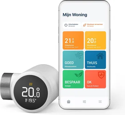 Produktbild von tado Smarter Heizkörperthermostat X – 1-teilige Erweiterung – Schwarz/Weiß