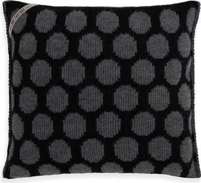Produktbild von Knit Factory Cody Kissen - Schwarz/Anthrazit - 50x50 cm