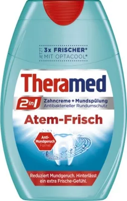 Produktbild von Theramed 2in1 Zahnpasta Gel Atem-Frischmit OptaCool 75ml kaufland 1.1