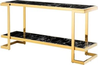 Produktbild von Casa Padrino Luxus Konsole Gold 150 x 40 x H. 76 cm - Luxus Hotel Möbel