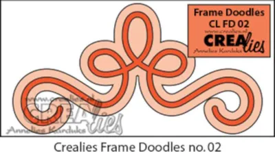 Produktbild von Crealies Frame Doodles no. 2 Stanzschablone Ornament Ecke