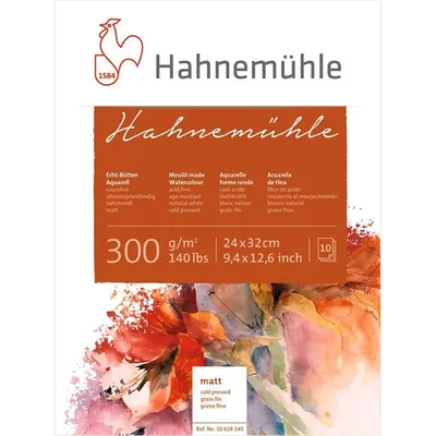 Produktbild von Hahnemühle Aquarellblock - 300 g/m² - matt - 24 x 32 cm - 10 Blatt