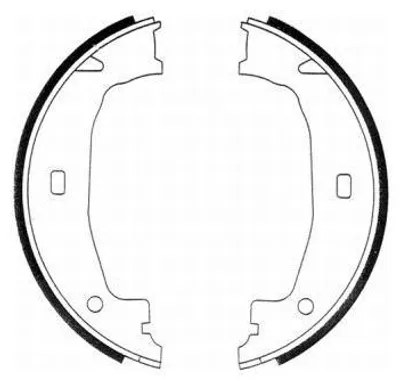Produktbild von ABE CRB004ABE Handbremsbeläge für BMW 3 Touring (E91) Handbremse