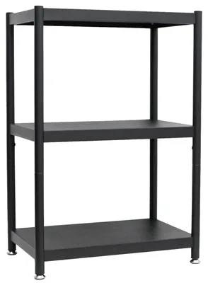 Produktbild von Industrial Design Metallregal 61x41x90 Standregal 3 Ebenen Metall Regal Schwarz