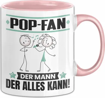 Produktbild von Pop-Fan Tasse Geschenk für Pop-Fan Der Mann Der Alles Kann Geschenkidee zum Geburtstag (Rosa)