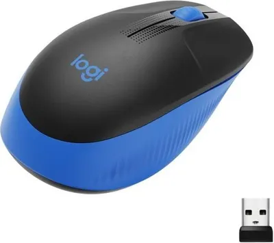Image de Souris sans fil Logitech M190, Optique, 1000 DPI, USB, Ergonomique, Bleu