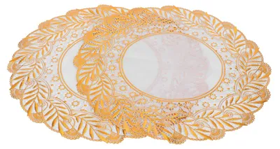 Immagine prodotto di 2 tovagliette 30 cm x 30 cm, tovagliette color oro per matrimoni, stile 02