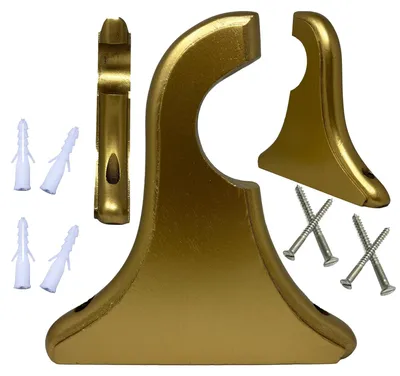 Immagine prodotto di Set di 2 supporti in legno per tende, adatti a tende con diametro fino a 5 cm