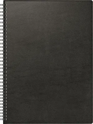 Produktbild von Brunnen 1078101905 Buchkalender Modell 781 (2025)| 2 Seiten = 1 Woche| A4| 144 Seiten| Kunststoff-Einband| schwarz