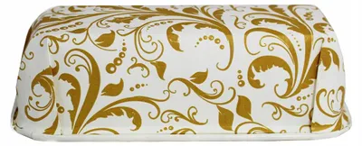 Produktbild von Papilart Papierbackform Weiß-Gold 16x5,5 cm 10 Stück