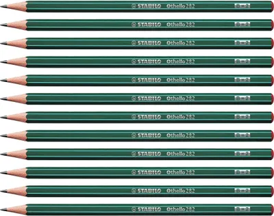 Obrázok produktu pre STABILO Othello, B, Zelená, Šesťhranný, 3 mm, 48 mm, 175 mm