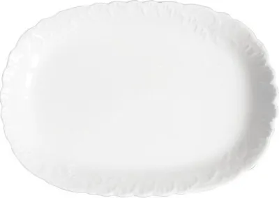 Zdjęcie produktu dla Talerz do serwowania ROCOCO owalny biały 33 cm HOMLA