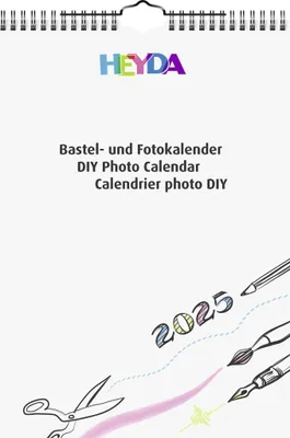 Produktbild von Bastelkalender A4 weiß/weiß 2025