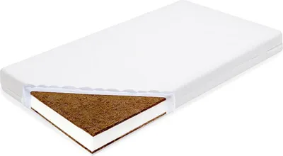 Image de Matelas pour enfants New Baby STANDARD 120x60x11 cm coconut-foam-coconut white