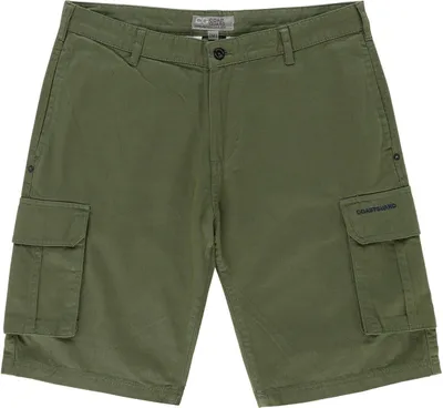 Produktbild von Coastguard Herren Bermuda mit Cargotaschen am Bein - Kurze Hose unifarben aus Baumwolle in Oliv Größe L