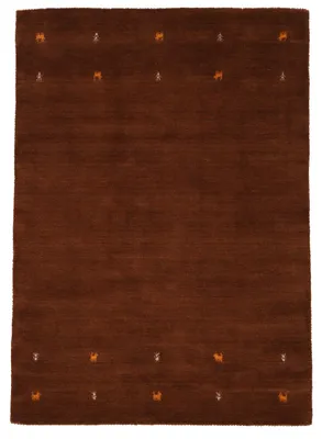 Image de carpetfine Tapis de laine Gabbeh Uni Marron 300x400 cm | Tapis moderne pour le salon et la chambre à coucher