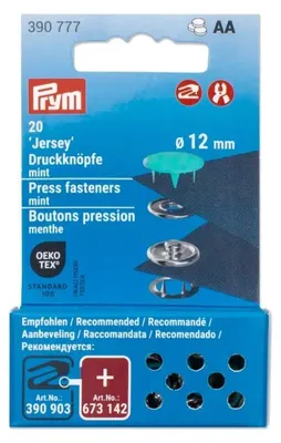 Produktbild von Druckknöpfe Jersey 12mm mint 20 Stk von Prym