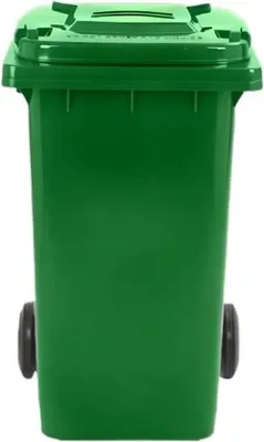 Obrázek produktu pro Popelnice D120G 120L zelená plastová s kolečky