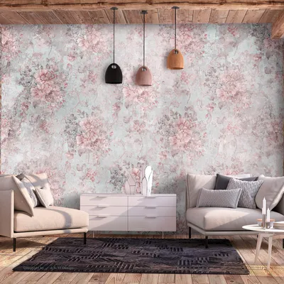 Produktbild von Vlies Fototapete Blumen 400x280 cm Tapeten Wandtapete XXL Natur Blätter Vintage Retro b-A-10127-a-b