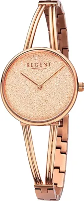 Immagine prodotto di Regent orologio da donna in metallo orologio da polso al quarzo bracciale in metallo oro rosa D2URBA681