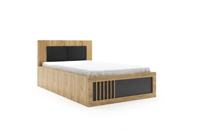 Produktbild von Kaja Bett mit Stauraum und Gasdruckfeder und Bettkasten - 151,5 x 92 x 207,5 cm