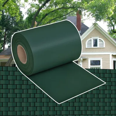 Produktbild von Möbel Gartenzaun-Sichtschutz PVC 70×0,19 m Grün - Metallzäune 41618