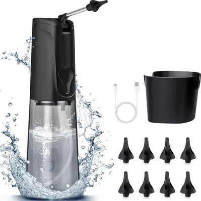 Produktbild von Elektrischer Ohrenreiniger, Wiederaufladbarer Ohrenreiniger, IPX7 wasserdichte Ohrenspülung für Erwachsene Kinder, 3 Reinigungsmodi, 6 Ersatzspitzen