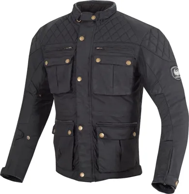 Zdjęcie produktu dla Woskowana kurtka motocyklowa Merlin Edale, czarna, M