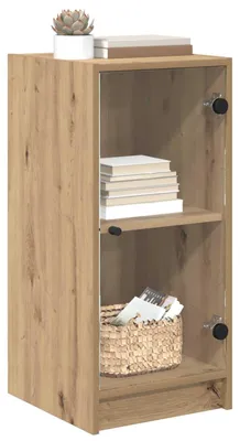Zdjęcie produktu dla vidaXL Kredens dębowy Artisan 35 x 37 x 76 cm materiał drewnopochodny