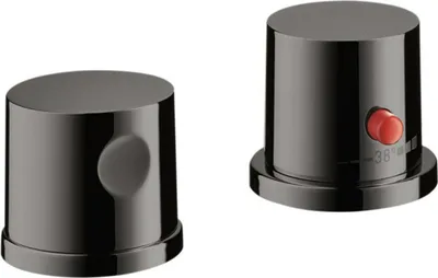 Produktbild von 2-Loch Wannenrandarmatur AXOR UNO² pol. black chrome DN 15 mit Thermostat polished black chrome