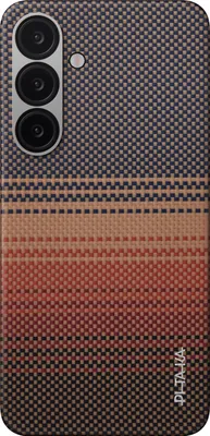 Produktbild von Pitaka KS2503, Cover, Samsung, Galaxy S25, 15,8 cm (6.2"), Braun, Beige, Grau