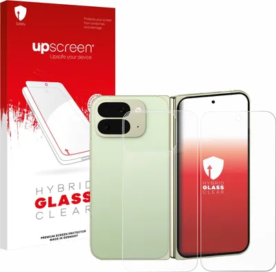 Produktbild von upscreen Schutzglas für Google Pixel 10 Pro Fold (Display+Rückseite) Schutzfolie Panzer Folie Glas Display Schutz klar
