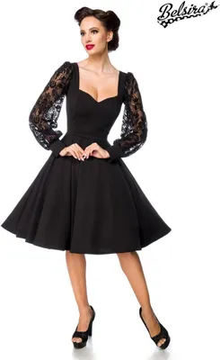 Produktbild von Belsira - elegantes Kleid mit Spitzenärmel - 2XL -