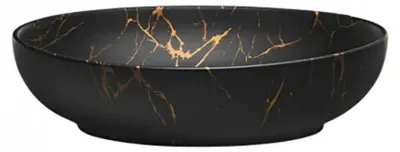 Obrázek produktu pro Keramické umyvadlo MONA, černý mramor, 52 cm