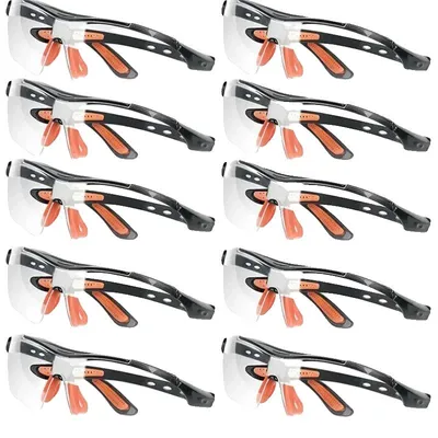 Image de Lunettes de sécurité, protection contre les projections, étanches à la poussière, lot de 10