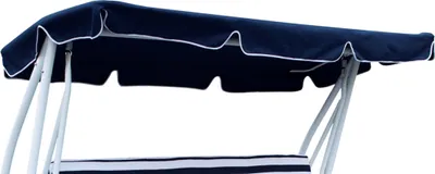Produktbild von DEGAMO Ersatzdachplane für Hollywoodschaukel MIAMI, 4-sitzig, 228x120cm, dunkelblau, 100% Polyester, mit durchgehender Lasche und Klettbändern